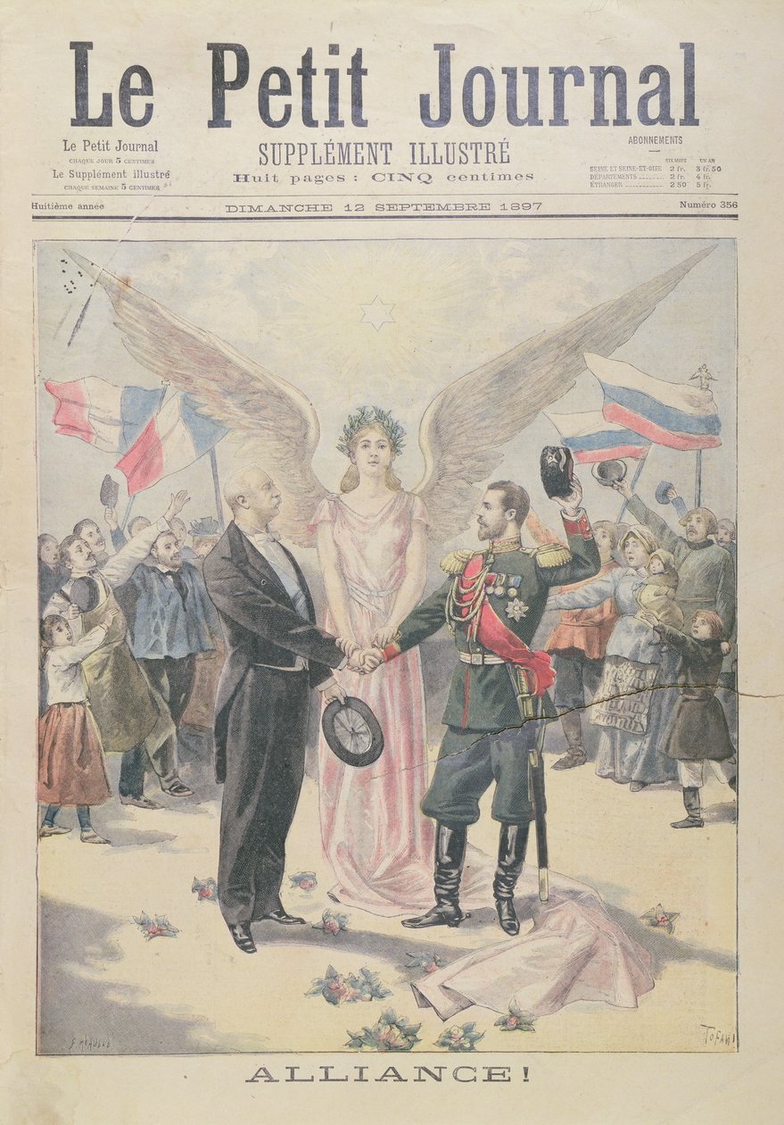 仏ロシア同盟、「ルプチジャーナル」の表紙、1897年9月12日